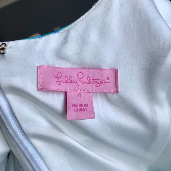 Lilly Pulitzer Posey dress Shorely Blue size 4 - Picture 11 of 14